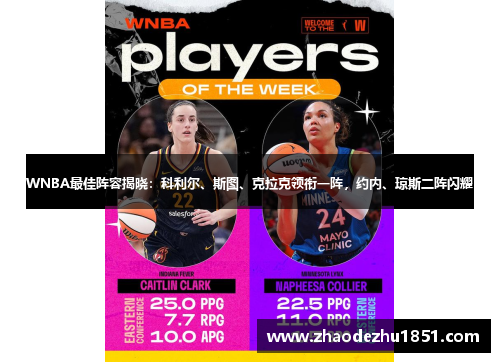 WNBA最佳阵容揭晓：科利尔、斯图、克拉克领衔一阵，约内、琼斯二阵闪耀